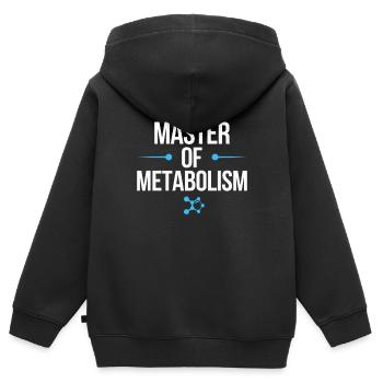 Science médicale pour l’endocrinologie - Sweat Premium à capuche zippé enfant bio - noir - Dos - AI Model Kid Male (0cm)