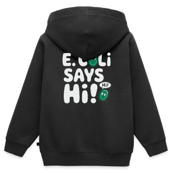 Passionné de microscope Technicien de laboratoire Science - Sweat Premium à capuche zippé enfant bio - noir - Dos - AI Model Kid Male (0cm)