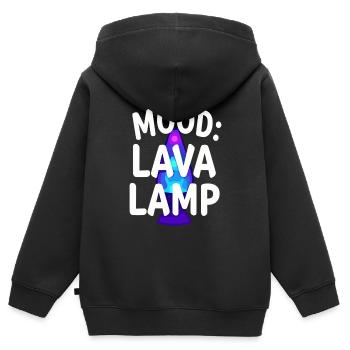 Lava Lamp Retro Aesthetic Psychedelic - Kids Premium Organic Zip-up Hoodie - black - Back - AI Model Kid Male (0cm)