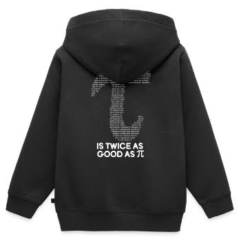 Pi Day Ist Zweimal So Gut Wie Pi Zahlen - Kinder Premium Organic Zip Hoodie - Schwarz - Hinten - AI Model Kid Male (0cm)