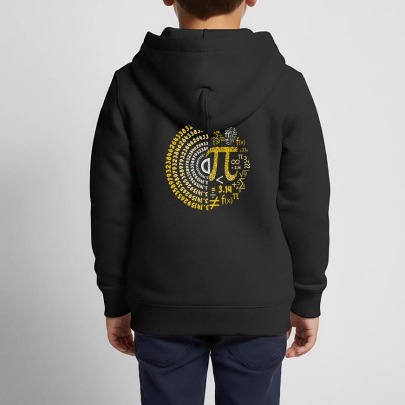 Conception de spirale Pi Day Math Lover Sweat Premium à capuche zippé enfant bio