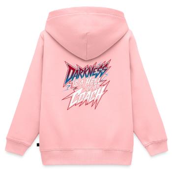 Darkness Is A Hell Of A Coach 10 - Kinder Premium Organic Zip Hoodie - Rosa - Hinten - AI Model Kid Female (0cm)