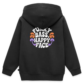 Bass Gitarrist Musiker Gear Funk Rock Jazz - Kinder Premium Organic Zip Hoodie - Schwarz - Hinten - AI Model Kid Male (0cm)