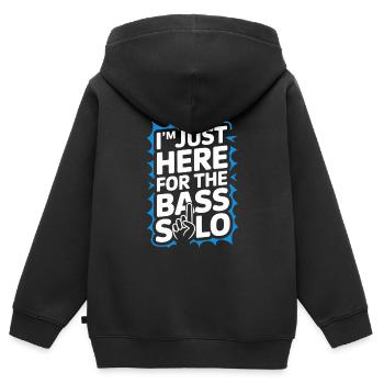 Bass Gitarrist Musiker Gear Funk Rock Jazz - Kinder Premium Organic Zip Hoodie - Schwarz - Hinten - AI Model Kid Male (0cm)