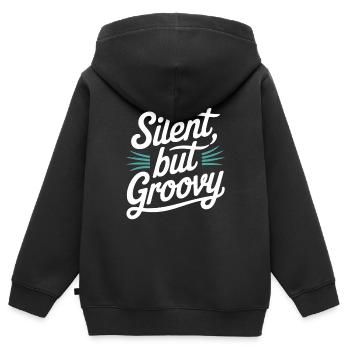 Bass Gitarrist Musiker Gear Funk Rock Jazz - Kinder Premium Organic Zip Hoodie - Schwarz - Hinten - AI Model Kid Male (0cm)