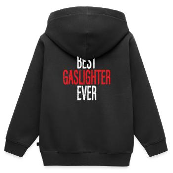 Allume-gaz - Sweat Premium à capuche zippé enfant bio - noir - Dos - AI Model Kid Male (0cm)