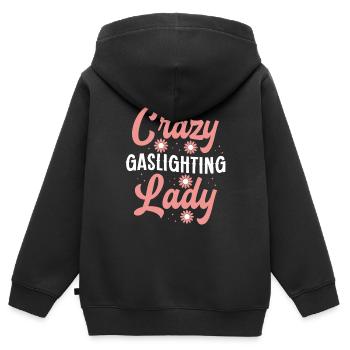 Allume-gaz - Sweat Premium à capuche zippé enfant bio - noir - Dos - AI Model Kid Male (0cm)