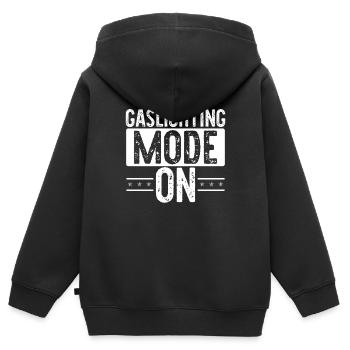 Allume-gaz - Sweat Premium à capuche zippé enfant bio - noir - Dos - AI Model Kid Male (0cm)