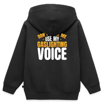 Allume-gaz - Sweat Premium à capuche zippé enfant bio - noir - Dos - AI Model Kid Male (0cm)