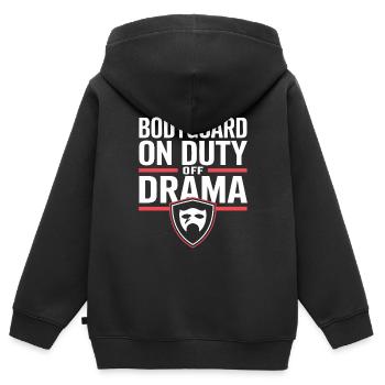 Private Security Professional Bodyguard Vip - Kinder Premium Organic Zip Hoodie - Schwarz - Hinten - AI Model Kid Male (0cm)