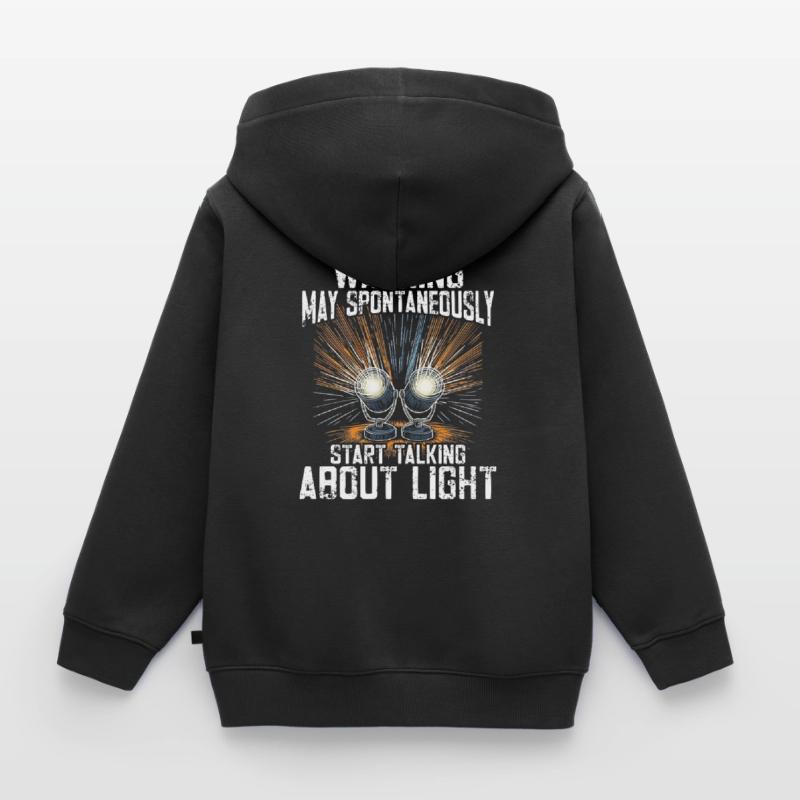 Lighting Technician Lighting Technician Lighting Technology Kids Premium Organic Zip-up Hoodie