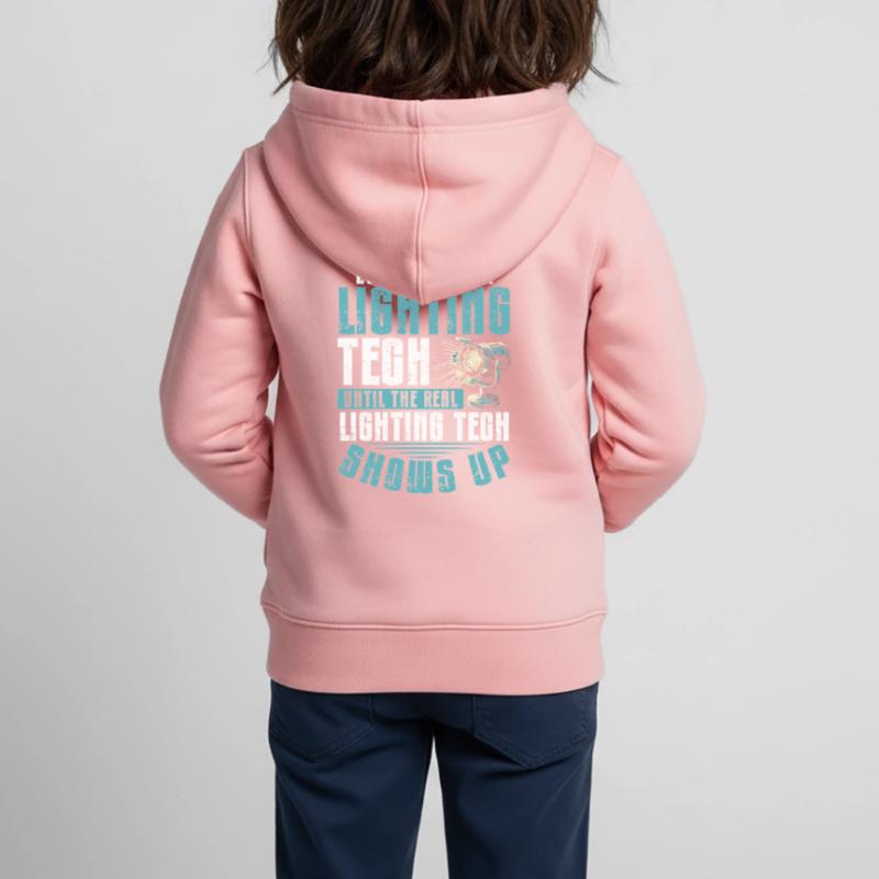 Lighting technician Lighting technician Lighting technology Kids Premium Organic Zip-up Hoodie