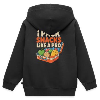 Dad Girl Scout Leader Proud Troop Support Scout - Kinder Premium Organic Zip Hoodie - Schwarz - Hinten - AI Model Kid Male (0cm)