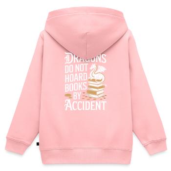 Fantasy Book Reader Magical Story Liebhaber - Kinder Premium Organic Zip Hoodie - Rosa - Hinten - AI Model Kid Female (0cm)