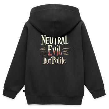 Larp Live-action-rollenspiel-spiel Fantasy Combat - Kinder Premium Organic Zip Hoodie - Schwarz - Hinten - AI Model Kid Male (0cm)