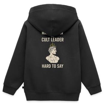 History Historian Humor Weird History History Nerd - Kinder Premium Organic Zip Hoodie - Schwarz - Hinten - AI Model Kid Male (0cm)