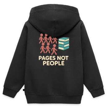 Gratitude Practice Journal Lover Emotional - Kids Premium Organic Zip-up Hoodie - black - Back - AI Model Kid Male (0cm)