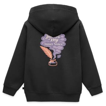 Gratitude Practice Journal Lover Emotional - Kids Premium Organic Zip-up Hoodie - black - Back - AI Model Kid Male (0cm)