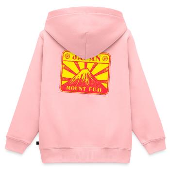 Voyage au Japon - Sweat Premium à capuche zippé enfant bio - rose - Dos - AI Model Kid Female (0cm)