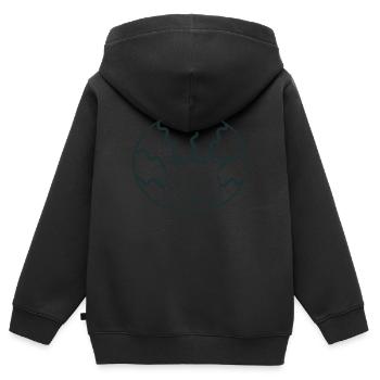 Afro-Löwenkopf - Kinder Premium Organic Zip Hoodie - Schwarz - Hinten - AI Model Kid Male (0cm)
