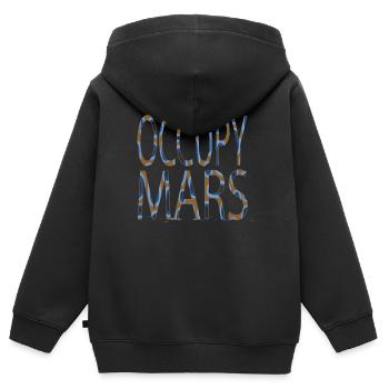 astronomy tshirt quote geek cool birthday gift - Kinder Premium Organic Zip Hoodie - Schwarz - Hinten - AI Model Kid Male (0cm)