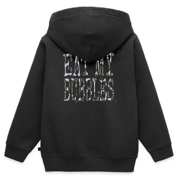 funny quote swim dad tshirts funny swimming - Kinder Premium Organic Zip Hoodie - Schwarz - Hinten - AI Model Kid Male (0cm)