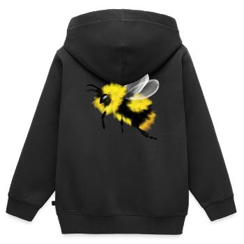 Bumblebee bumblebee - Kids Premium Organic Zip-up Hoodie - black - Back - AI Model Kid Male (0cm)