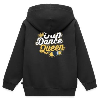 Tap Dance Queen Tap Dancing Tap Dancer - Kinder Premium Organic Zip Hoodie - Schwarz - Hinten - AI Model Kid Male (0cm)