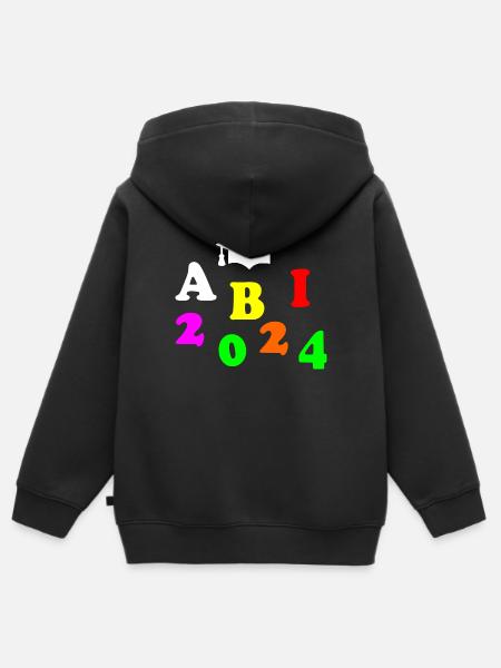 Abi 2024 - Kinder Premium Organic Zip Hoodie - Schwarz