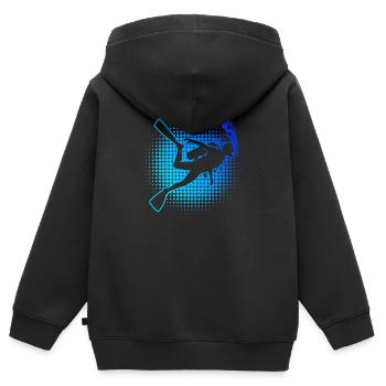 Diver Scuba Diver Scuba Taucher Scuba Tauchen - Kinder Premium Organic Zip Hoodie - Schwarz - Hinten - AI Model Kid Male (0cm)