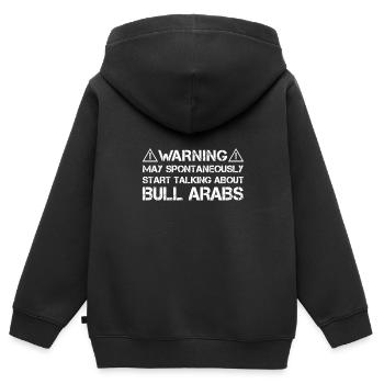 Bull Arab - Kinder Premium Organic Zip Hoodie - Schwarz - Hinten - AI Model Kid Male (0cm)