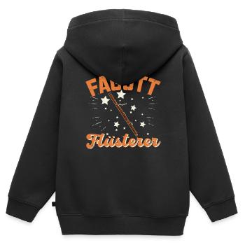 Fagott Orchester Musiker Musikschule Bassoon - Kinder Premium Organic Zip Hoodie - Schwarz - Hinten - AI Model Kid Male (0cm)