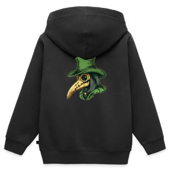 Peste Docteur Docteur Docteur - Sweat Premium à capuche zippé enfant bio - noir - Dos - AI Model Kid Male (0cm)