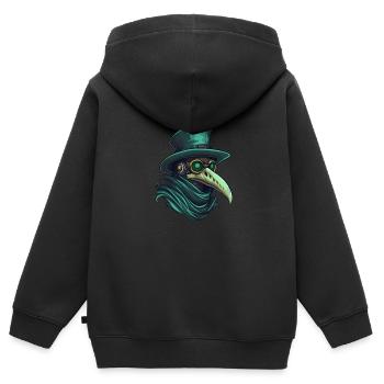 Peste Docteur Docteur Docteur - Sweat Premium à capuche zippé enfant bio - noir - Dos - AI Model Kid Male (0cm)
