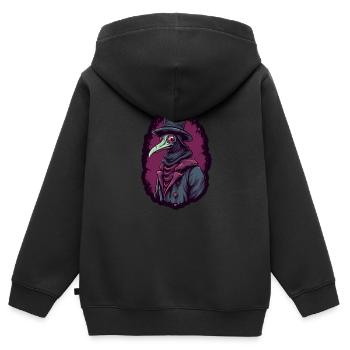 Peste Docteur Docteur Docteur - Sweat Premium à capuche zippé enfant bio - noir - Dos - AI Model Kid Male (0cm)