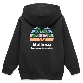 Sommer auf den Balearen - Kinder Premium Organic Zip Hoodie - Schwarz - Hinten - AI Model Kid Male (0cm)