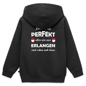 The Franconians from Erlangen - Kids Premium Organic Zip-up Hoodie - black - Back - AI Model Kid Male (0cm)