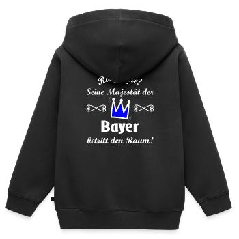Die Regenten aus Bayern - Kinder Premium Organic Zip Hoodie - Schwarz - Hinten - AI Model Kid Male (0cm)