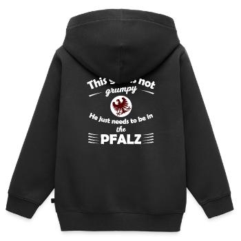 Die Pfälzer im Süden - Kinder Premium Organic Zip Hoodie - Schwarz - Hinten - AI Model Kid Male (0cm)