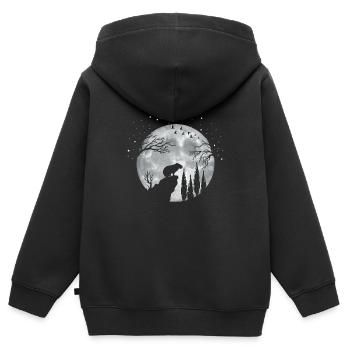 Capybara capybara rodent - Kids Premium Organic Zip-up Hoodie - black - Back - AI Model Kid Male (0cm)