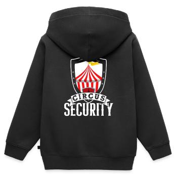 Cirque - Sweat Premium à capuche zippé enfant bio - noir - Dos - AI Model Kid Male (0cm)