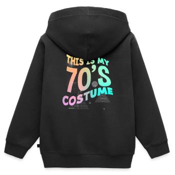 70er Jahre Party Outfit Kostüm 70er Party - Kinder Premium Organic Zip Hoodie - Schwarz - Hinten - AI Model Kid Male (0cm)