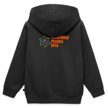 Physicien physicien - Sweat Premium à capuche zippé enfant bio - noir - Dos - AI Model Kid Male (0cm)