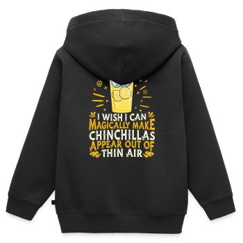 Limonade Limo - Kinder Premium Organic Zip Hoodie - Schwarz - Hinten - AI Model Kid Male (0cm)