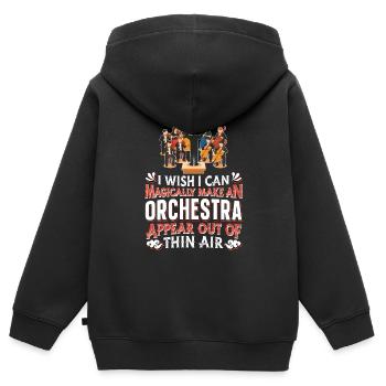 Orchestra Classical Concert Classical Music - Kids Premium Organic Zip-up Hoodie - black - Back - AI Model Kid Male (0cm)