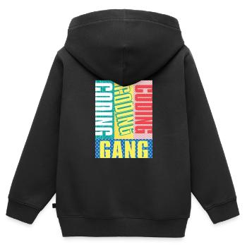 Programmierer Coder Software Entwickler - Kinder Premium Organic Zip Hoodie - Schwarz - Hinten - AI Model Kid Male (0cm)