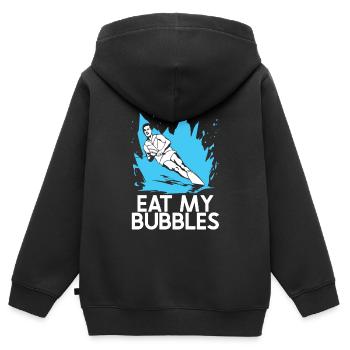 Wakeboarden Wakeboarding Wakeboard - Kinder Premium Organic Zip Hoodie - Schwarz - Hinten - AI Model Kid Male (0cm)