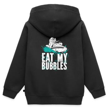 Jetski Jet Ski Motorschlitten - Kinder Premium Organic Zip Hoodie - Schwarz - Hinten - AI Model Kid Male (0cm)