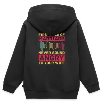 Tontechniker Sound Audio Engineer - Kinder Premium Organic Zip Hoodie - Schwarz - Hinten - AI Model Kid Male (0cm)