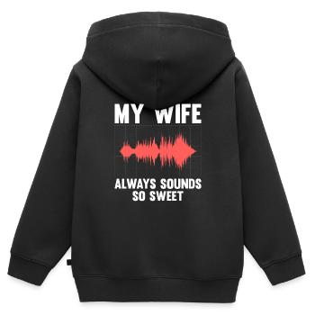 Tontechniker Sound Audio Engineer - Kinder Premium Organic Zip Hoodie - Schwarz - Hinten - AI Model Kid Male (0cm)